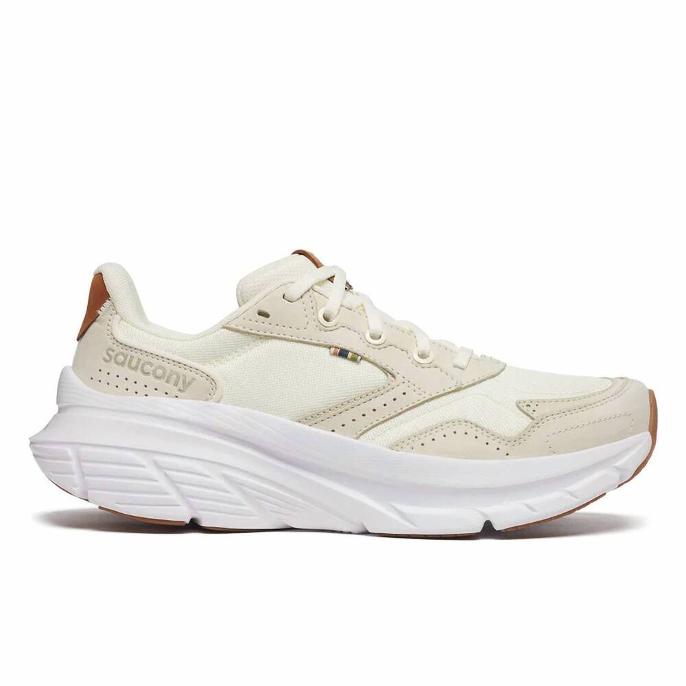 NEW SAUCONY women's guide metro running shoes in vanilla